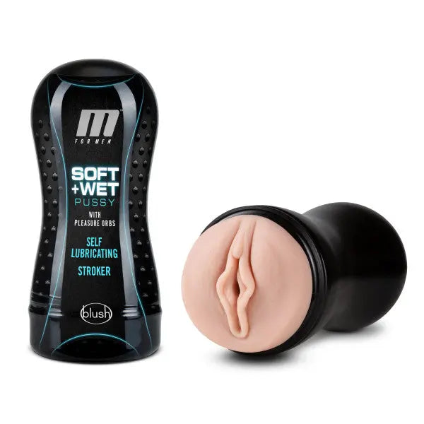 M For Men Soft & Wet Self Lubricating Stroker Cup Vanilla Blush Novelties