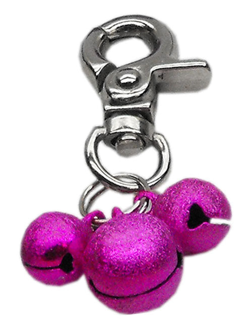 Lobster Claw Bell Charm Bright Pink Default Title