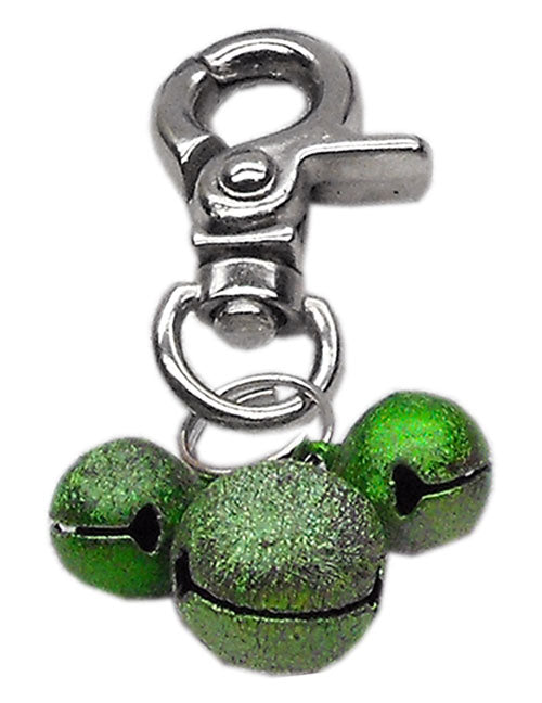 Lobster Claw Bell Charm Emerald Green GreatEagleInc