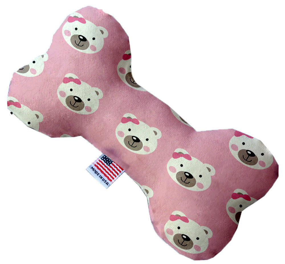 Pink Bears And Bows 6 Inch Bone Dog Toy GreatEagleInc