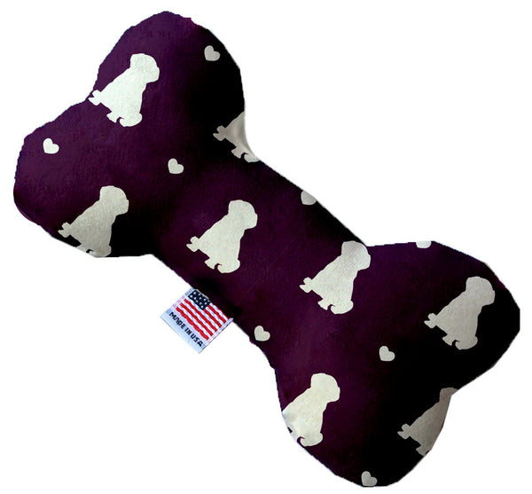 Purple Puppy Love 10 Inch Bone Dog Toy Default Title