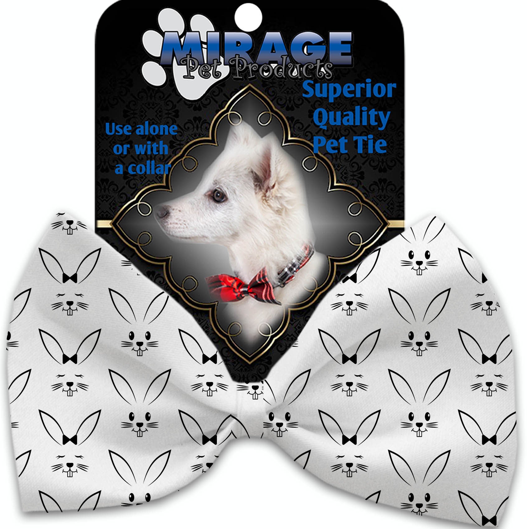 Bunny Face Pet Bow Tie Default Title