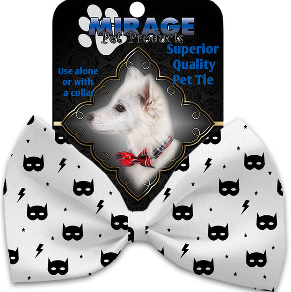 Super Hero Masks Pet Bow Tie Collar Accessory With Velcro GreatEagleInc