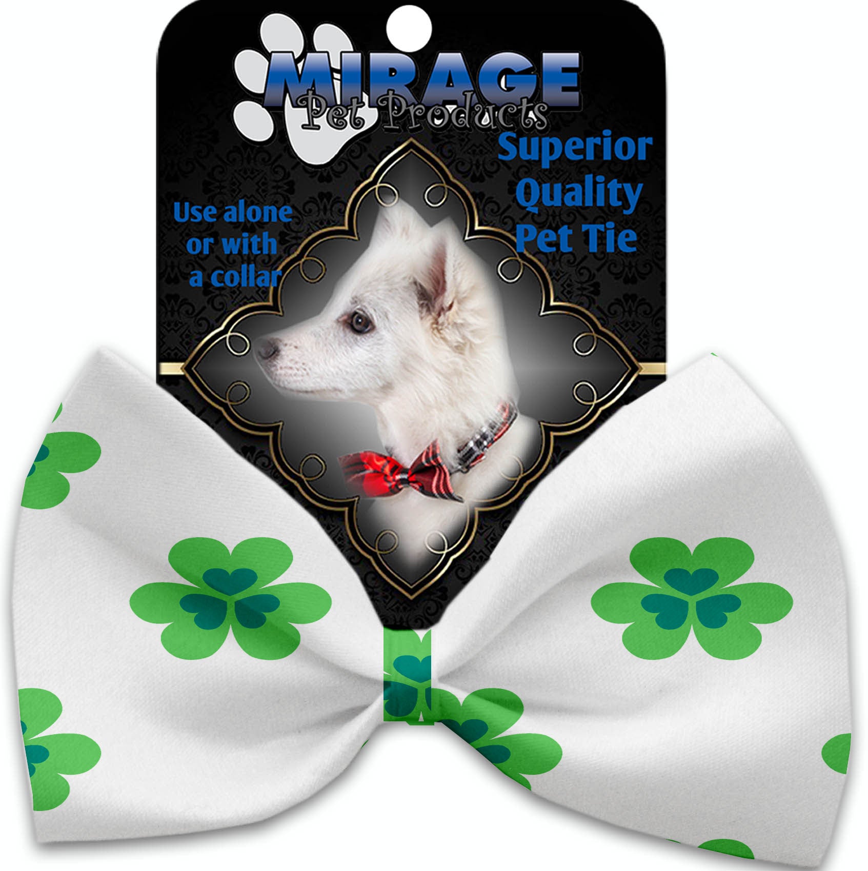 Lucky Charms Pet Bow Tie Collar Accessory With Velcro GreatEagleInc