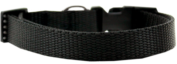 Plain Nylon Cat Safety Collar Black Default Title