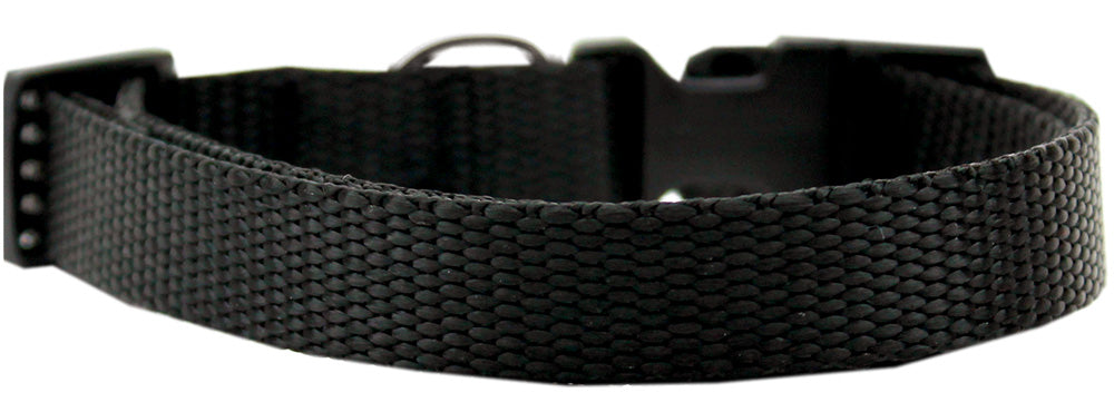 Plain Nylon Dog Collar Sm Black Default Title
