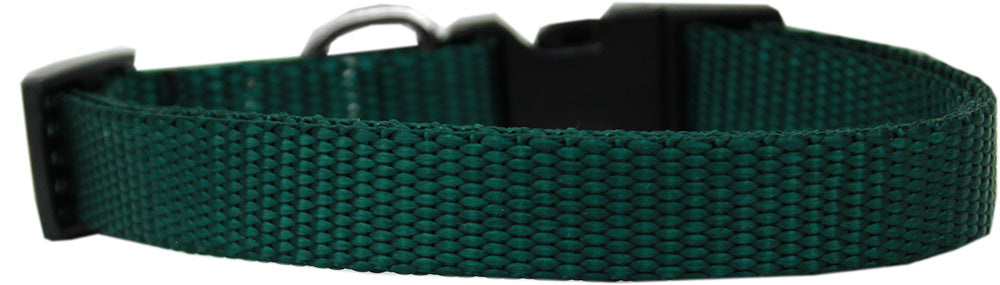 Plain Nylon Dog Collar Md Green Default Title