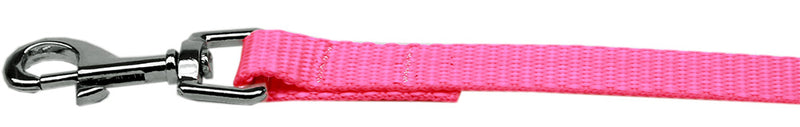 Schlichte Haustierleine aus Nylon, 2,5 x 1,2 m, Pink
