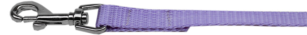 Plain Nylon Pet Leash 1in By 6ft Lavender Default Title