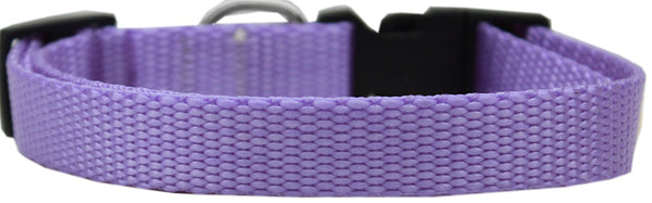 Plain Nylon Dog Collar Xl Lavender Default Title