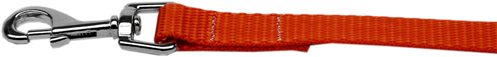 Plain Nylon Pet Leash 1in By 6ft Orange Default Title