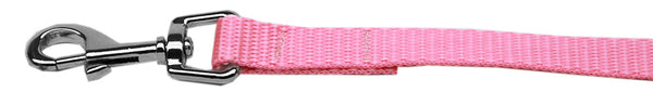 Plain Nylon Pet Leash 5/8in By 4ft Pink Default Title