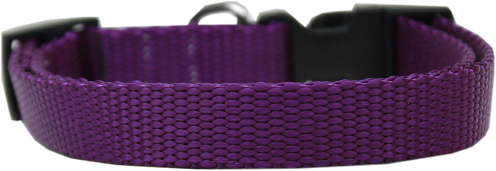 Plain Nylon Dog Collar Xl Purple Default Title