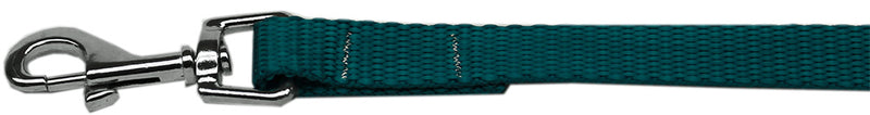 Schlichte Nylon-Haustierleine, 3/8 Zoll x 4 Fuß, Blaugrün
