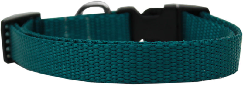 Schlichtes Katzen-Sicherheitshalsband aus Nylon, blaugrün