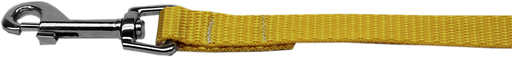 Plain Nylon Pet Leash 3/8in By 6ft Golden Yellow Default Title