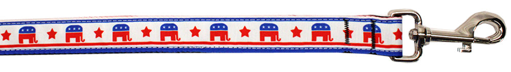 Political Nylon Republican Pet Leash 5/8in By 6ft Default Title