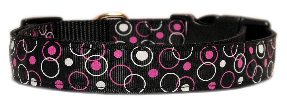 Retro Nylon Ribbon Collar Black Large Default Title
