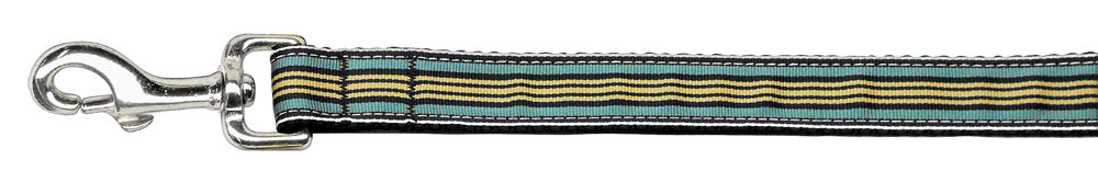 Preppy Stripes Nylon Ribbon Collars Light Blue-khaki 1 Wide 4ft Lsh GreatEagleInc