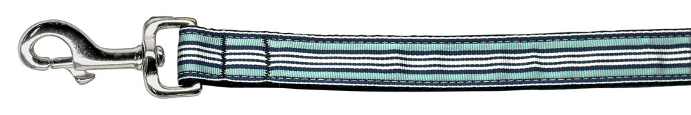 Preppy Stripes Nylon Ribbon Collars Light Blue/white 1 Wide 6ft Lsh Default Title