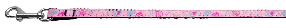 Crazy Hearts Nylon Collars Light Pink 3-8 Wide 6ft Lsh GreatEagleInc