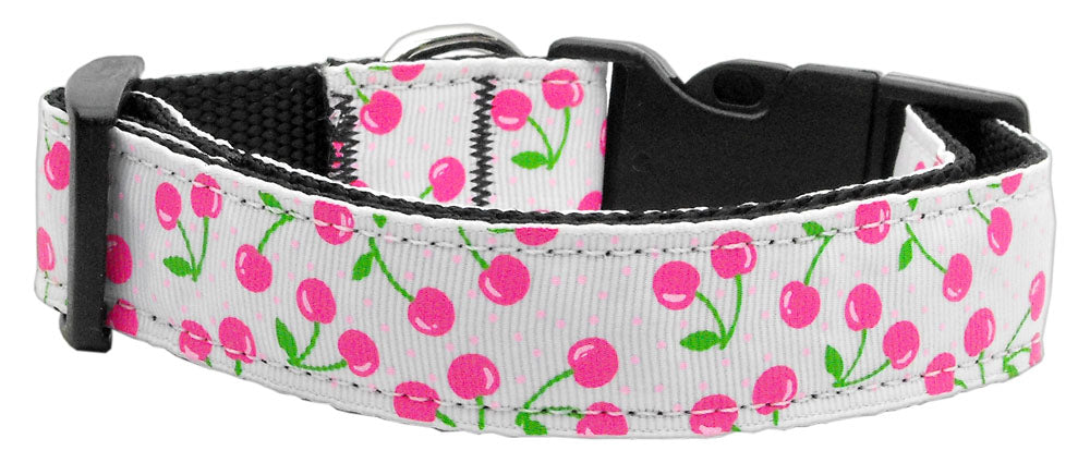 Cherries Nylon Collar White Xs Default Title