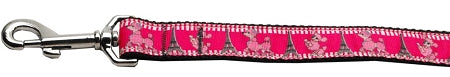 Poodles In Paris Nylon Dog Leash 3-8 Inch Wide 4ft Long GreatEagleInc