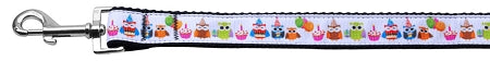 Party Owls Nylon Ribbon Pet Leash 1 Wide 4ft GreatEagleInc