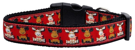 Reindeer Nylon Ribbon Collars Large GreatEagleInc