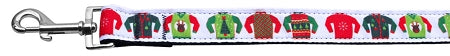 Ugly Sweater Nylon Ribbon Collars 1 Wide 4ft Leash GreatEagleInc