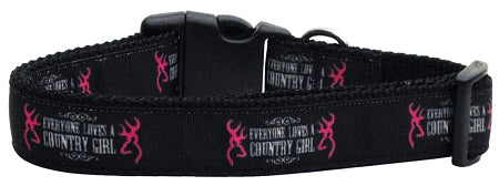 Country Girl Nylon Ribbon Dog Collars Large GreatEagleInc