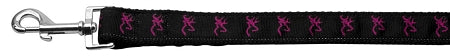 Pink Deer Nylon Dog Leash 3-8 Inch Wide 4ft Long GreatEagleInc