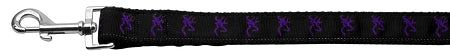 Purple Deer Nylon Ribbon Pet Leash 1 Wide 4ft GreatEagleInc