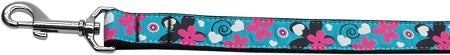 Aqua Love Nylon Ribbon Dog Collars 1 Wide 4ft Leash GreatEagleInc