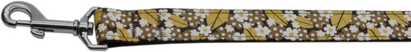 Autumn Leaves Nylon Ribbon Dog Collars 1 Wide 6ft Leash Default Title