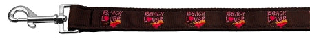 Beach Lover Nylon Dog Leash 5-8 Inch Wide 4ft Long GreatEagleInc