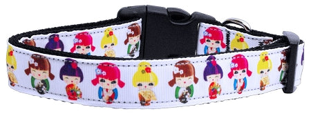 Crazy For Kimonos Nylon Ribbon Dog Collars Large Default Title