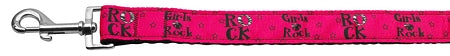Girls Rock Nylon Ribbon Dog Collars 1 Wide 4ft Leash GreatEagleInc