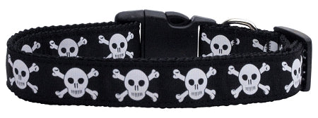 Skulls Nylon Ribbon Dog Collars Large GreatEagleInc