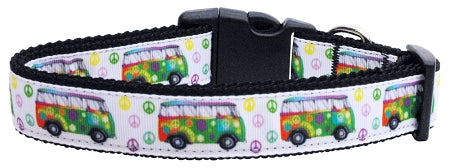 Peace Bus Nylon Dog Collar Xs GreatEagleInc