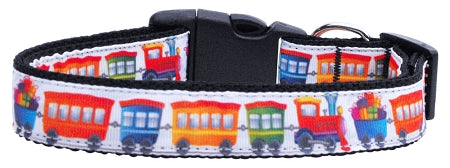 Trains Ribbon Dog Collars Medium Default Title