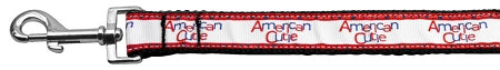 American Cutie Nylon Dog Leash 3-8 Inch Wide 4ft Long GreatEagleInc