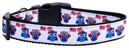 American Owls Nylon Dog Collar Xl GreatEagleInc