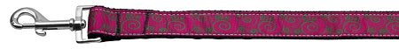 Pink And Lime Swirly Nylon Ribbon Dog Collars 1 Wide 4ft Leash GreatEagleInc