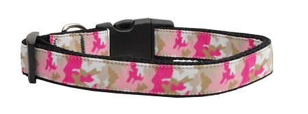 Pink Camo Nylon Cat Collar GreatEagleInc