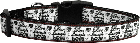 Live Laugh And Love Nylon Cat Collar GreatEagleInc