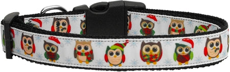 Snowy Owls Nylon Dog Collar Xs GreatEagleInc