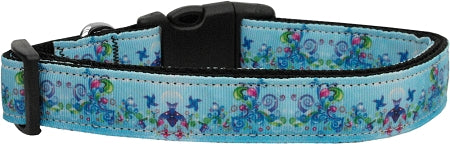 Dreamy Blue Nylon Dog Collar Medium Narrow Default Title