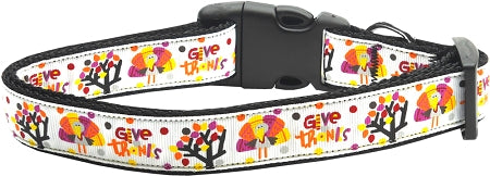 Give Thanks Nylon Cat Collar GreatEagleInc