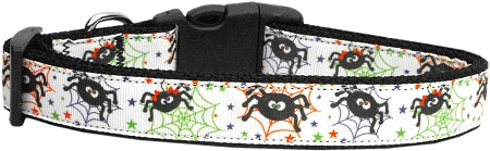 Itsy Bitsy Spiders Nylon Dog Collar Sm GreatEagleInc